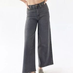Urban Outfitters A-Wide Women's Black Wide-Leg Baggy Jeans Size 26